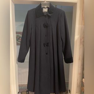 Rothschild 100% Wool navy blue girl’s coat